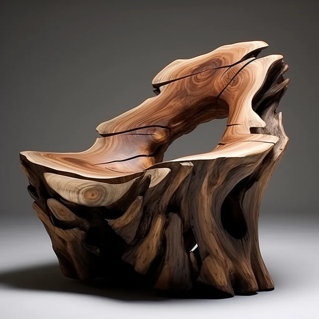 фото деревянное кресло